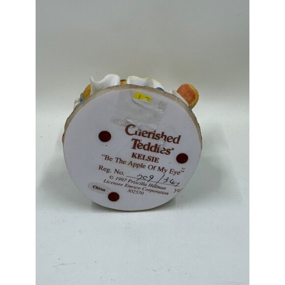 Enesco Cherished Teddies Kelsie "Be The Apple Of My Eye" Figurine 1997 - Picture 5 of 5